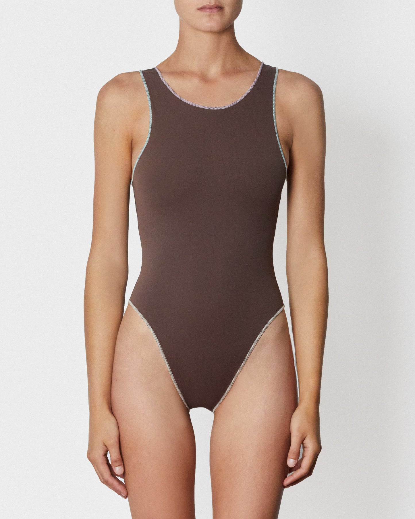 On body front of the Bodysuit - Fudgesicle