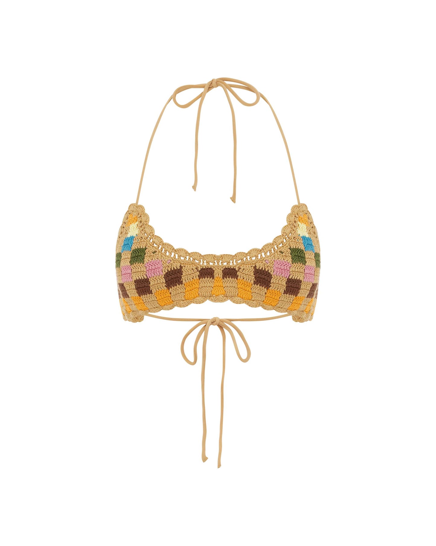 Front view of the Crochet Crop Top - Boon.