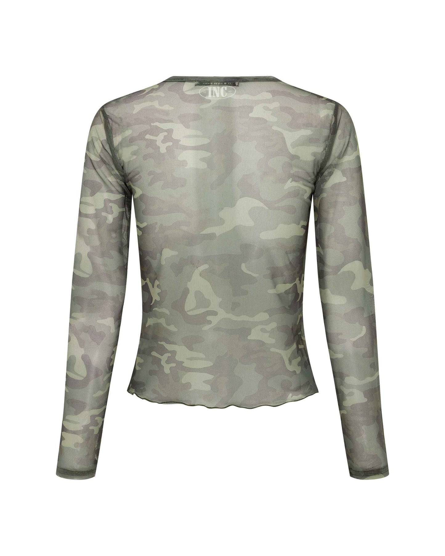 Back view of the Mesh Crop - Dolphin Cowgirl.