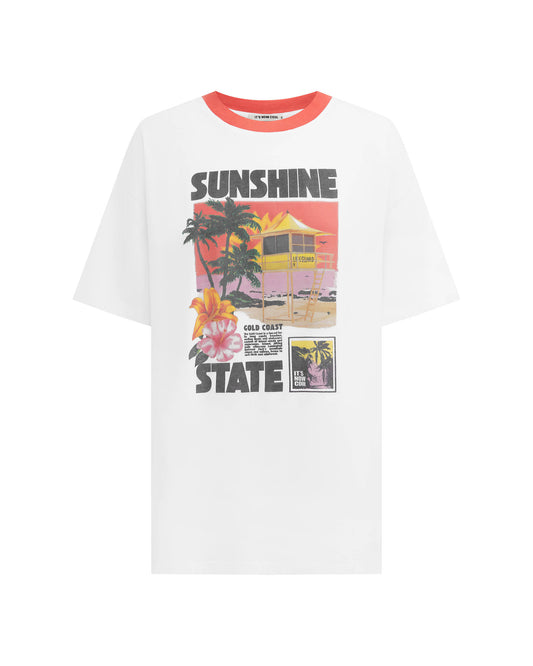 Studio image of the front of the Signature Tee - Sunshine State. 