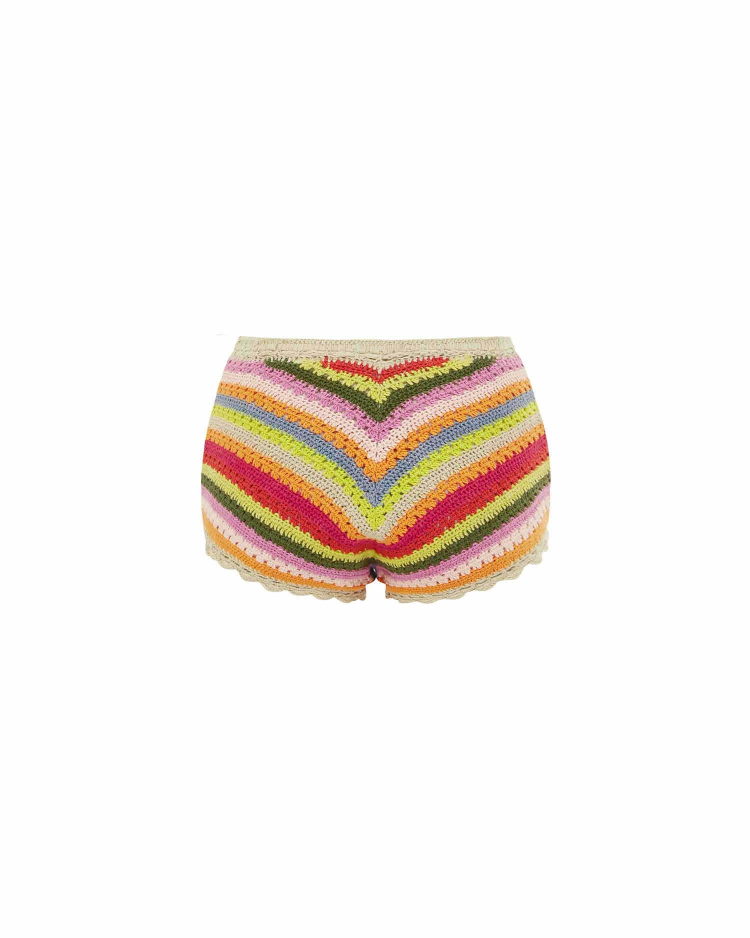 Back view of the Crochet Shortie - Howdy. 