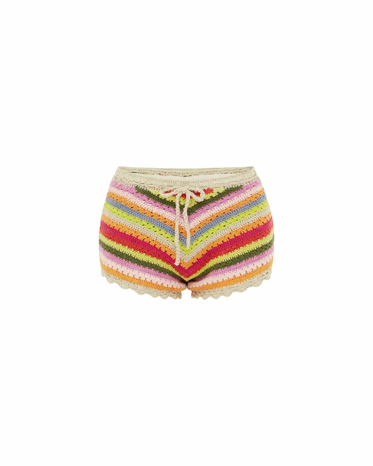 Front view of the Crochet Shortie - Howdy. 