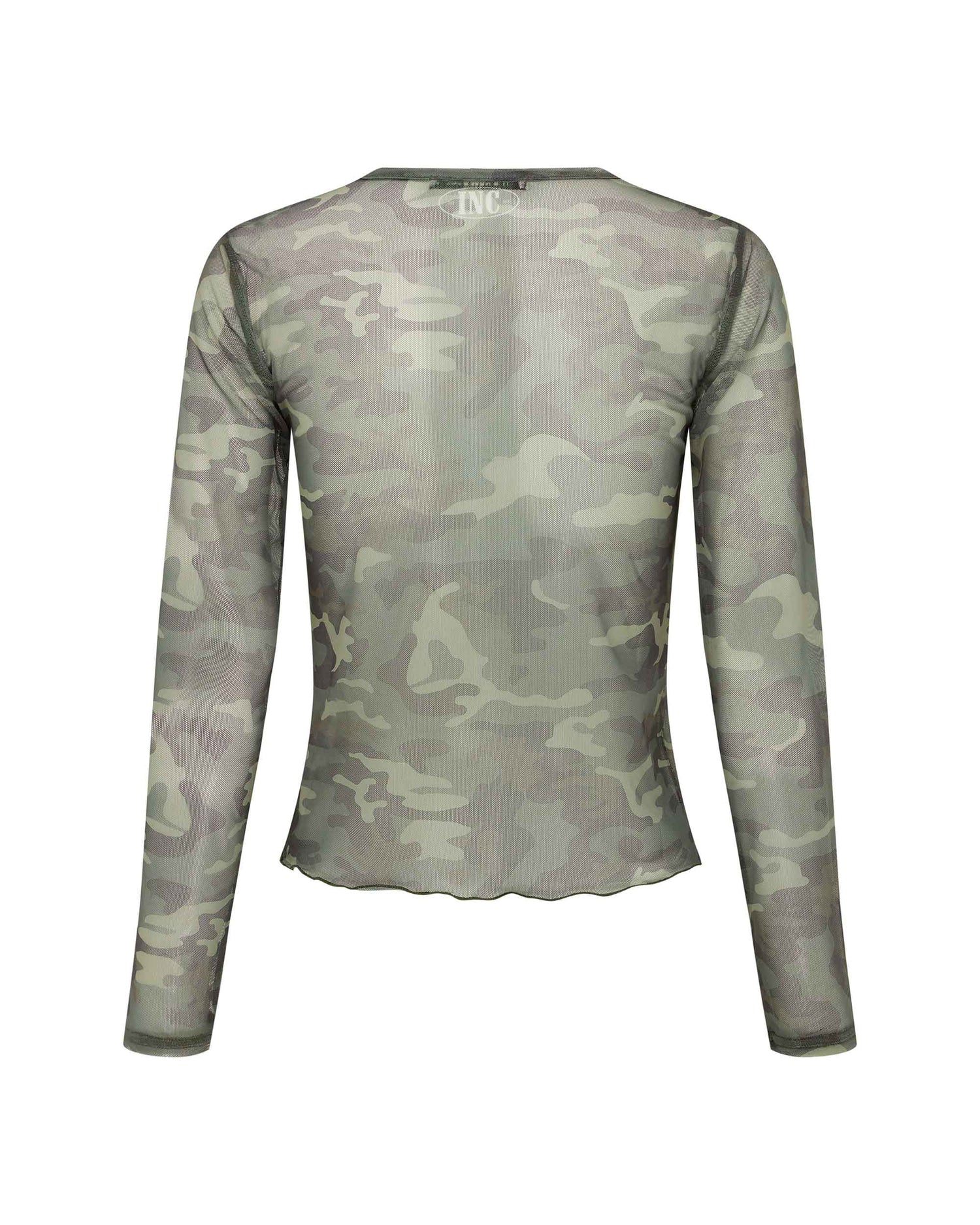 Back view of the Mesh Crop - Dolphin Cowgirl. 