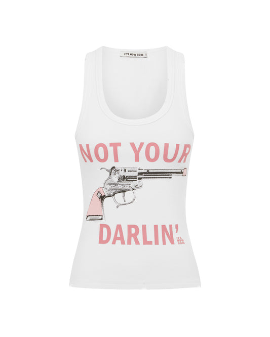 Front view of the Rib Tank - Not Your Darlin'. 
