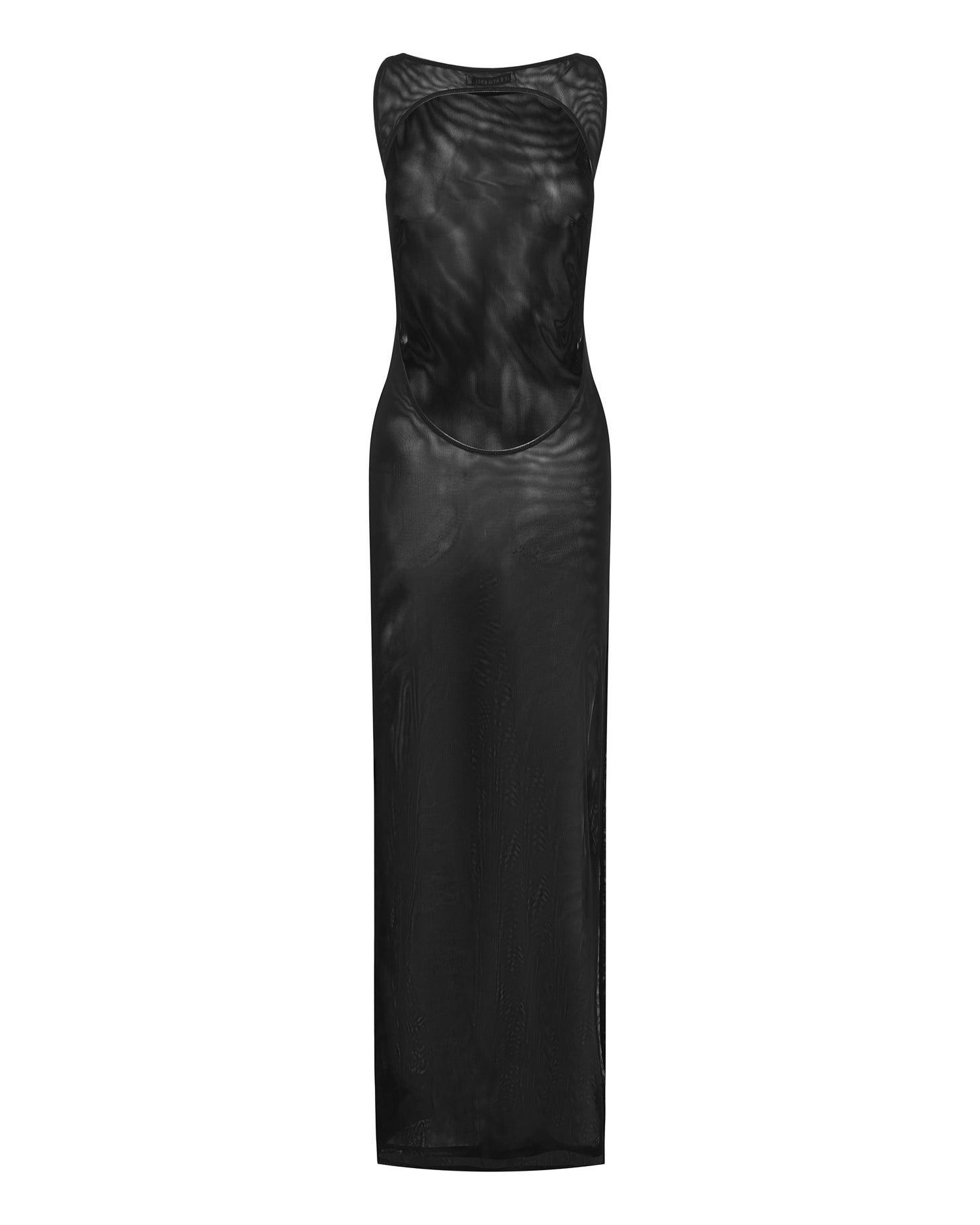 Back view of the Backless Maxi - Black. 