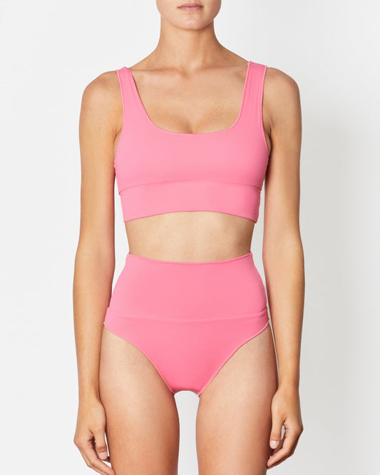 On body front of the Contour High Waist Pant - Cadillac