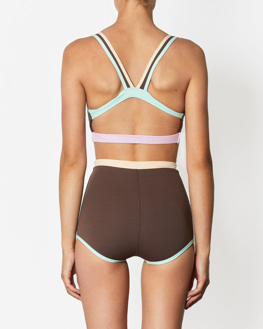 On body back of the Contour Duo Shortie - Fudgesicle. 