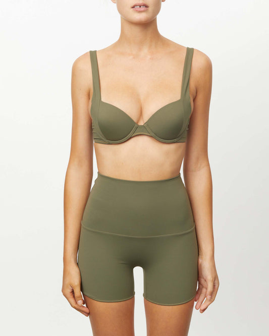 On body front of the THE CONTOUR BOOST TOP - CARRAWAY